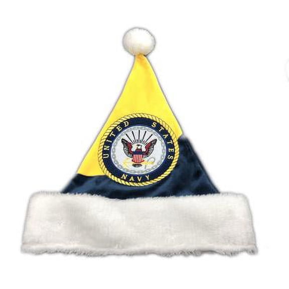 USA Navy Christmas Santa Hat, Blue