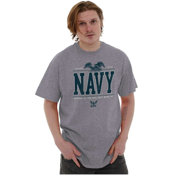 USA Navy Strong As Sea That Made Us Men's Graphic T Shirt Tees Brisco Brands S