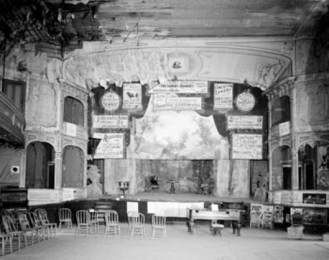 USA Nevada Interior of old theatre Canvas Art - (18 x 24)