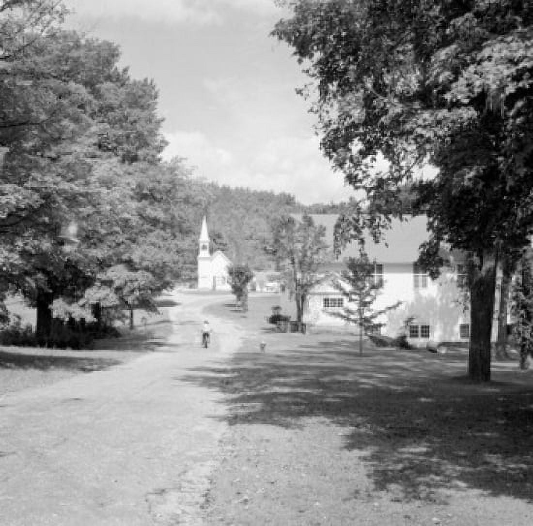 USA New Hampshire Andover Church Canvas Art - (18 x 24)