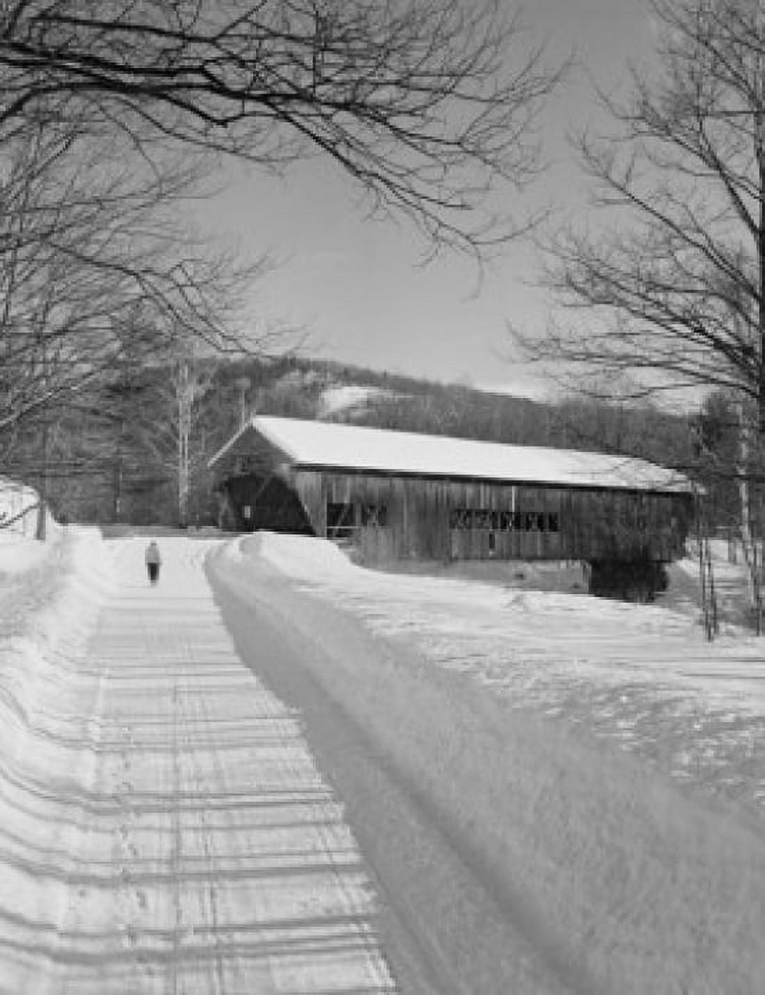 USA New Hampshire Covered bridge over Swift River Canvas Art - (24 x 36)