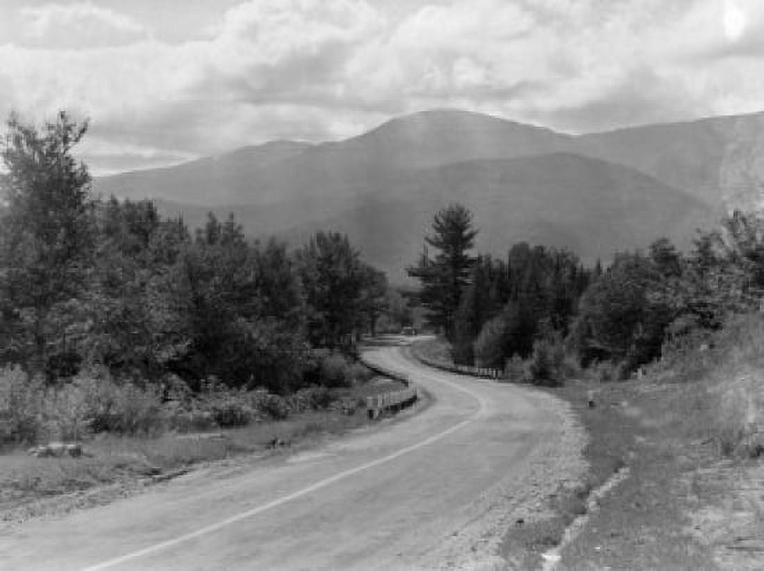 USA  New Hampshire Jefferson Presidential Range peaks of Mount Adams (left) Jefferson and Washington US Highway 2 Canvas Art -  (24 x 36)