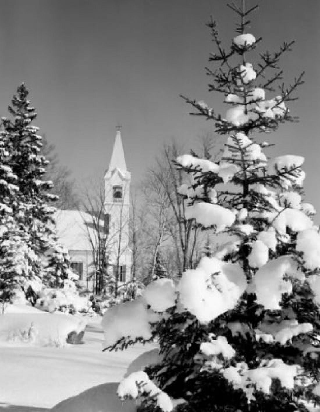USA New Hampshire Jefferson church Canvas Art - (18 x 24)