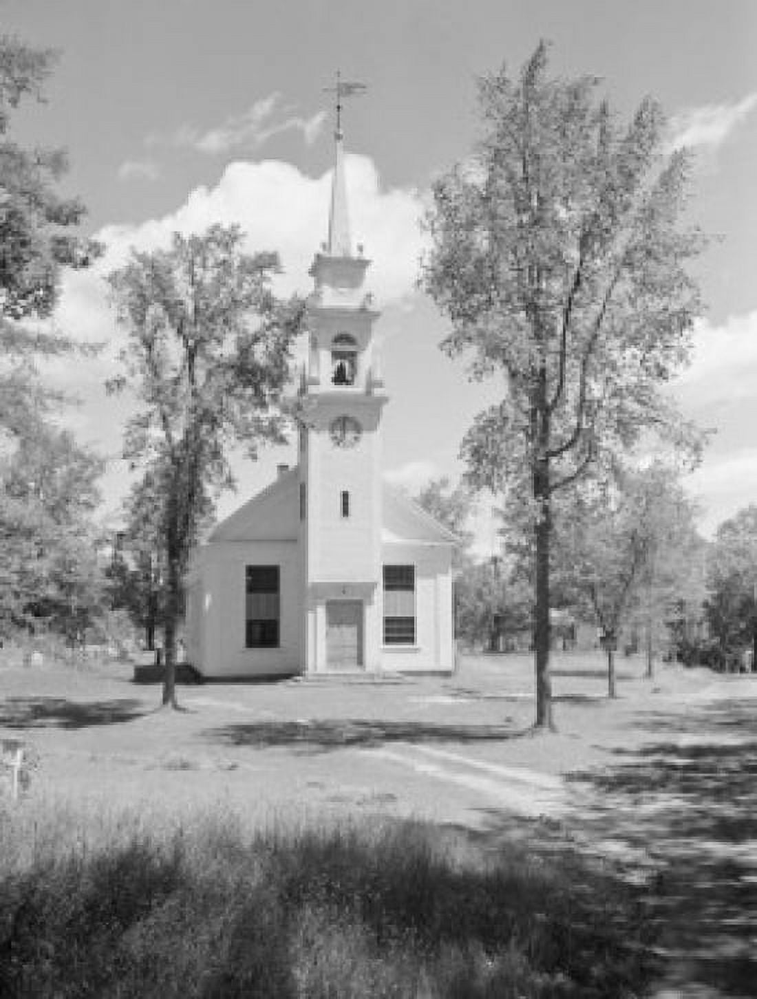 USA New Hampshire Little country church at Center Sandwich Canvas Art - (24 x 36)