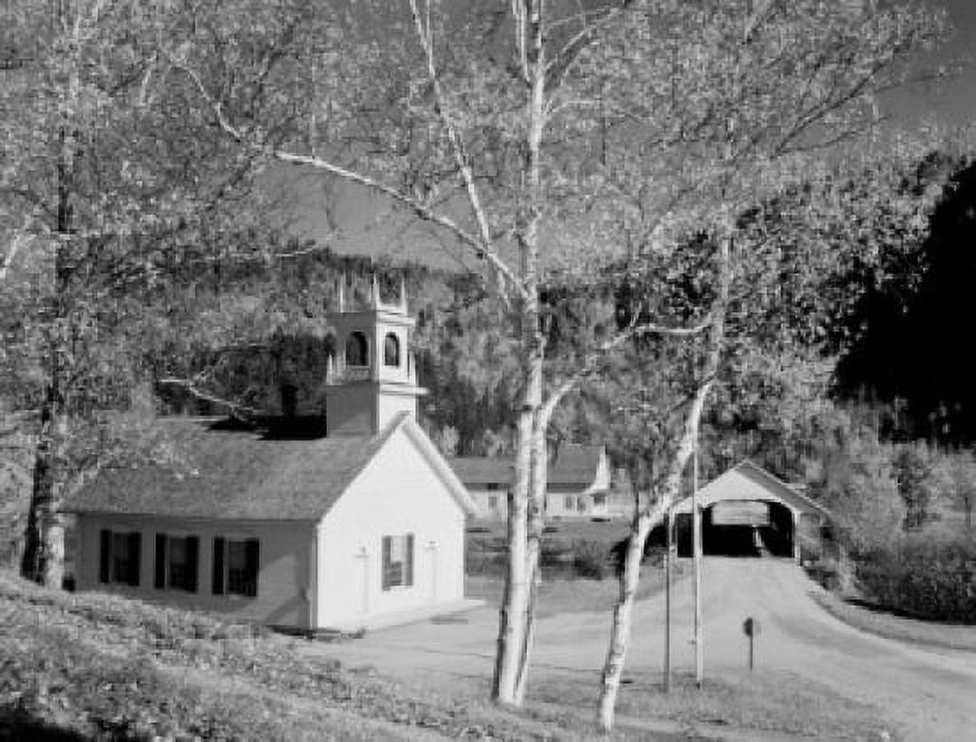 USA New Hampshire Stark Methodist church Canvas Art - (24 x 36)