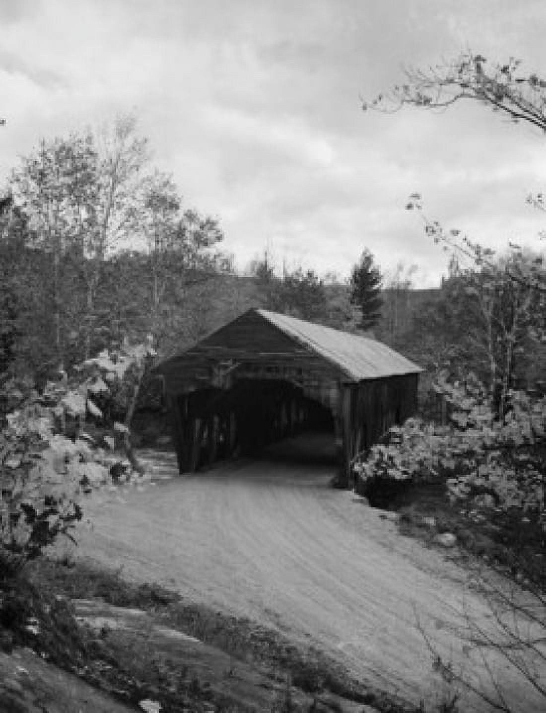 USA New Hampshire Swift River Passaconaway old covered bridge Canvas Art - (18 x 24)