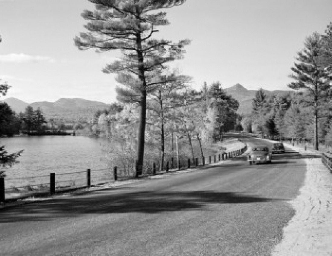 USA New Hampshire White Mountains Chocorua Lake Highway 16 Canvas Art - (24 x 36)