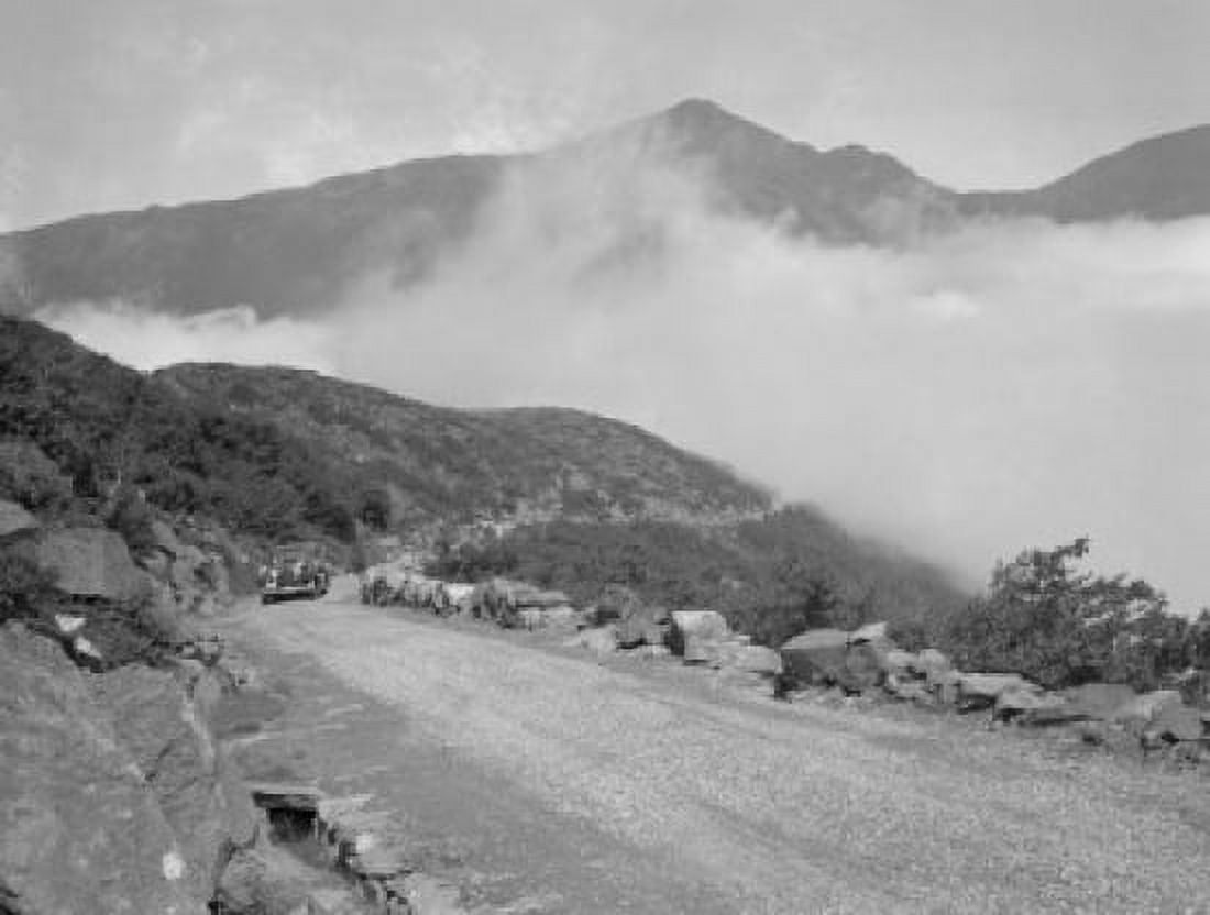 USA New Hampshire White Mountains Mount Washington Road with Mount Adams and Mount Madison in distance Canvas Art - (18 x 24)