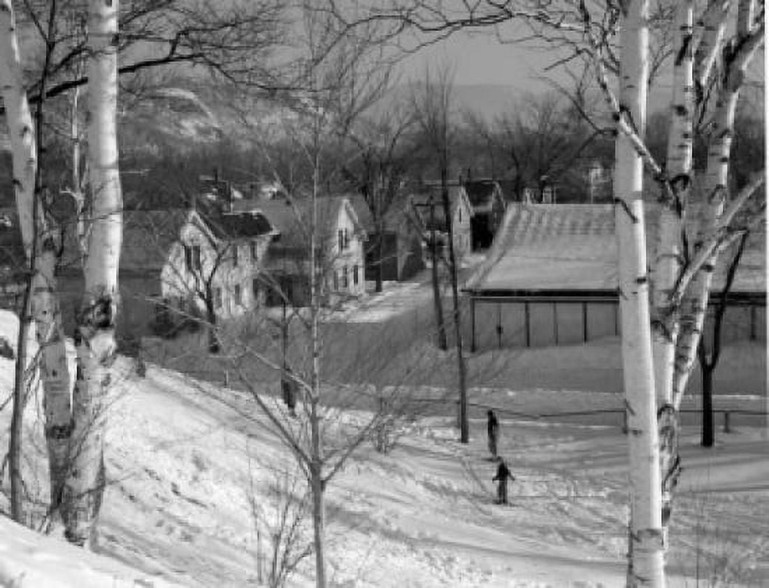 USA New Hampshire Winter in Gorham Canvas Art - (18 x 24)