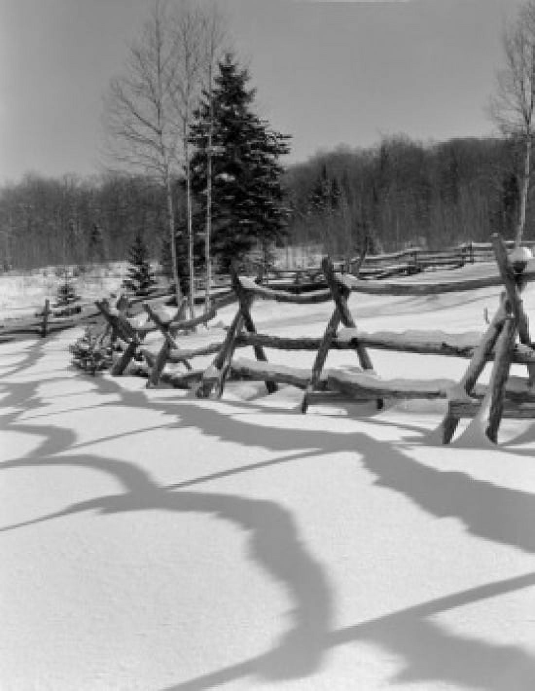 USA New Hampshire Winter landscape Canvas Art - (18 x 24)