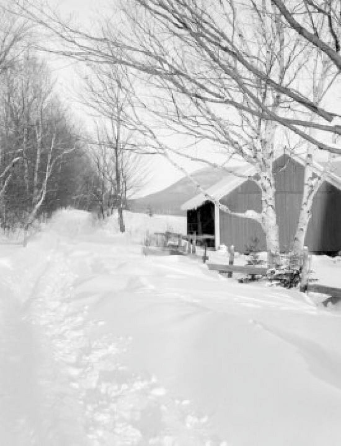 USA New Hampshire winter landscape Canvas Art - (24 x 36)