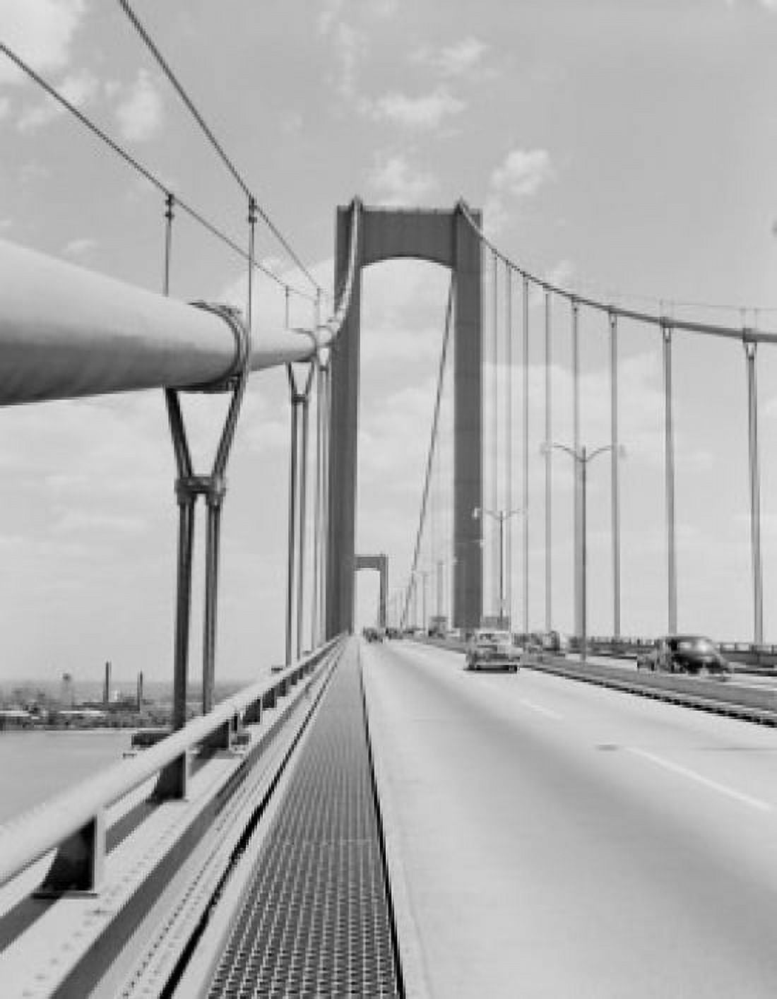 USA New Jersey Delaware Delaware Memorial Bridge Canvas Art - (18 x 24)