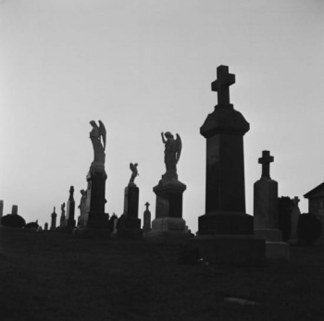 USA New Jersey Lodi St Marys Cemetery Canvas Art - (24 x 36)