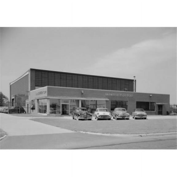 USA New Jersey Teterboro Harnischfeger Corporation Factory Building Poster Print, 18 x 24