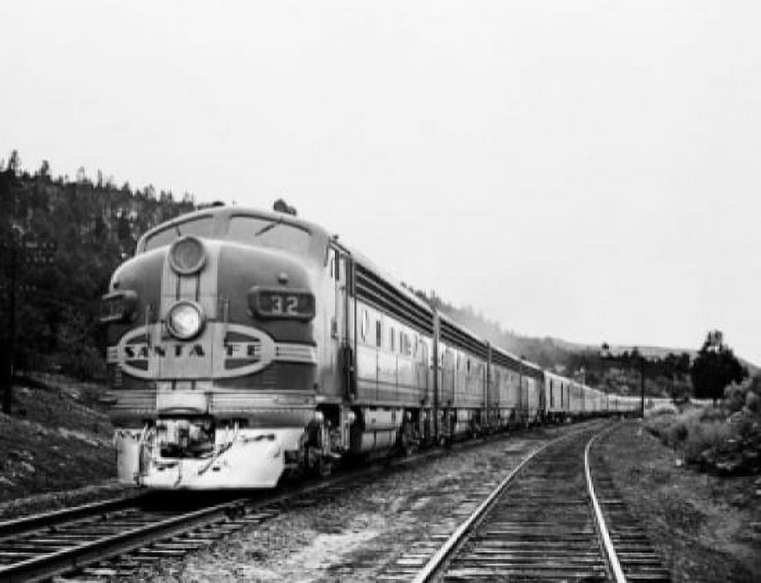 USA New Mexico Glorieta Santa Fes Chief approaching station Canvas Art - (24 x 36)