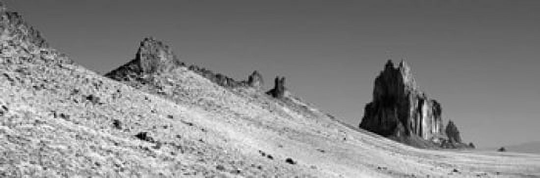 USA New Mexico Shiprock Peak View of a landscape Canvas Art - Panoramic Images (18 x 6)