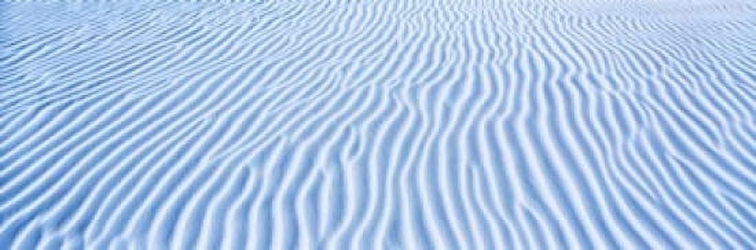 USA New Mexico White Sands dunes Canvas Art - Panoramic Images (18 x 6)