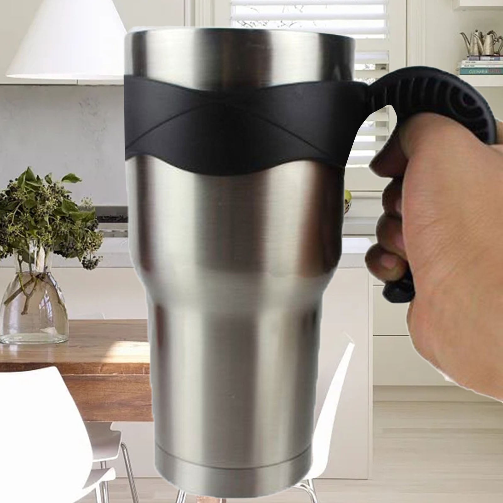 USA New Yeti Mug Handle, 30oz Insulated Car Mug Handle, Vacuum Mug Cup Holder, Black