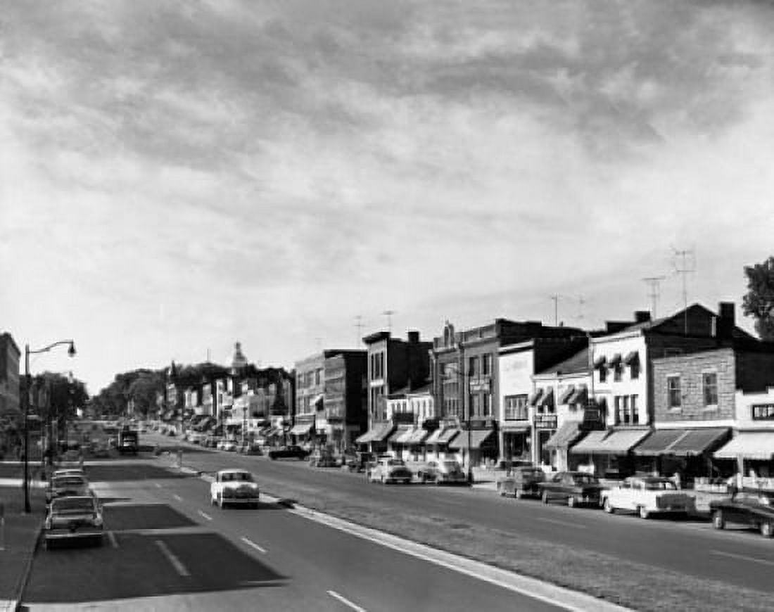 USA  New York  Canandaigua  city street Canvas Art -  (18 x 24)