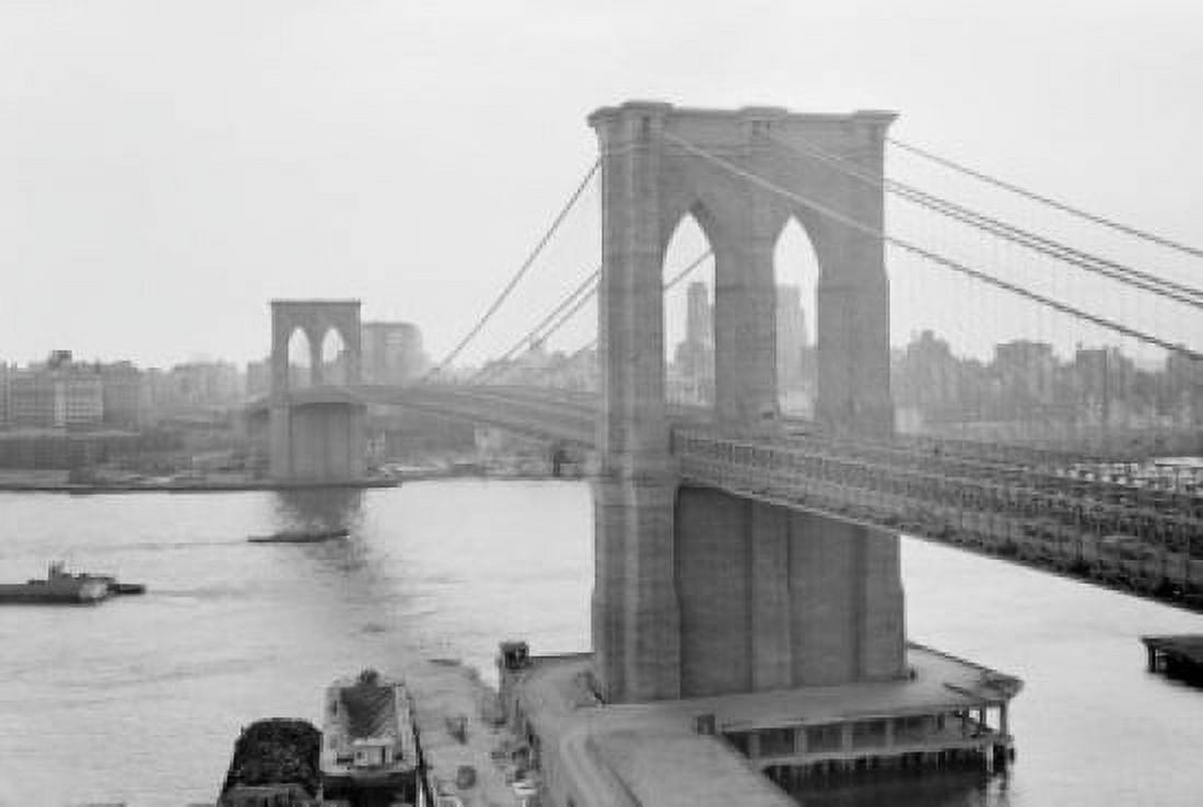 USA New York City Brooklyn Bridge Canvas Art - (18 x 24)