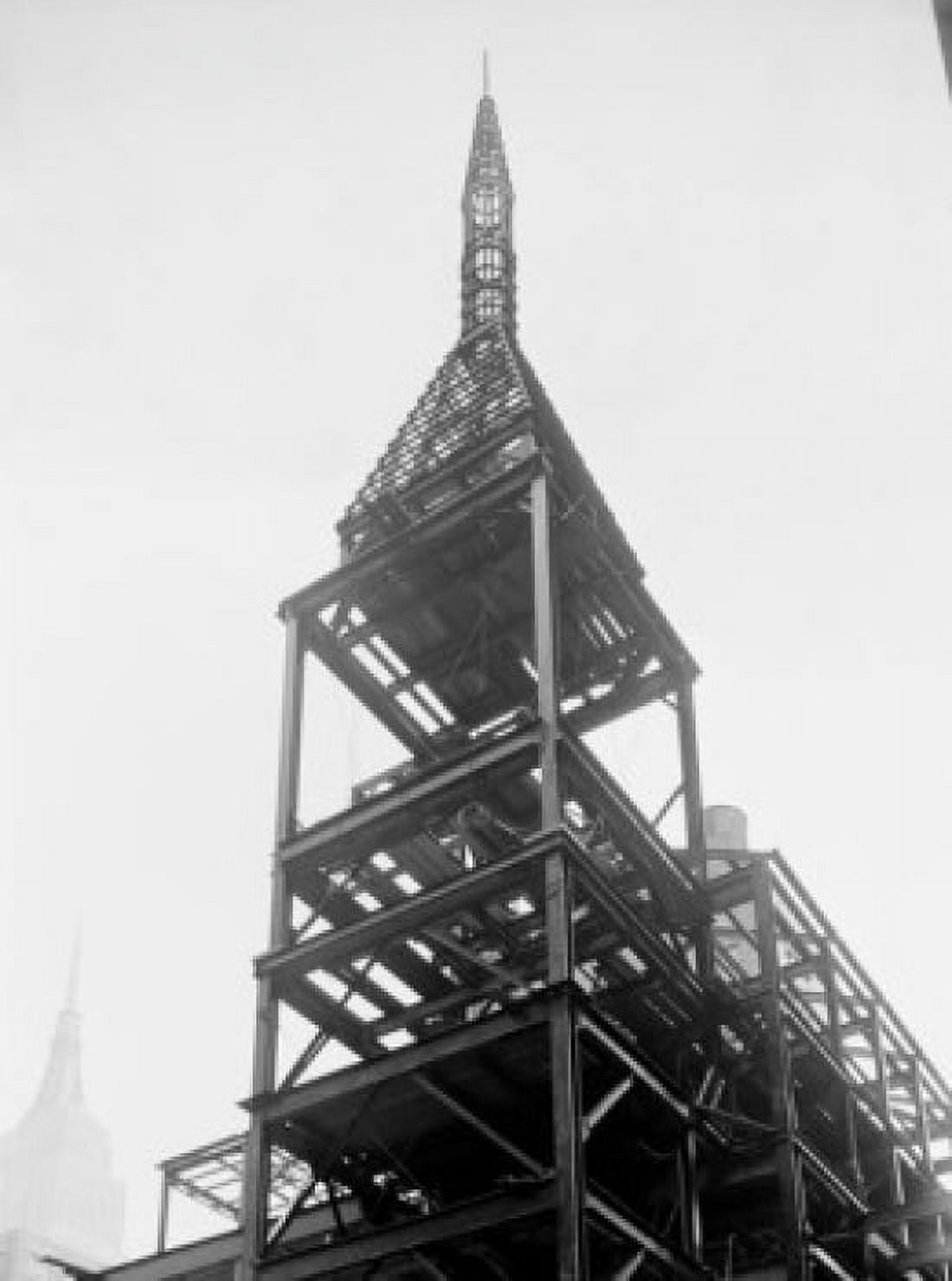 USA New York City Construction of Church at Park Avenue and 38th Street Canvas Art - (24 x 36)
