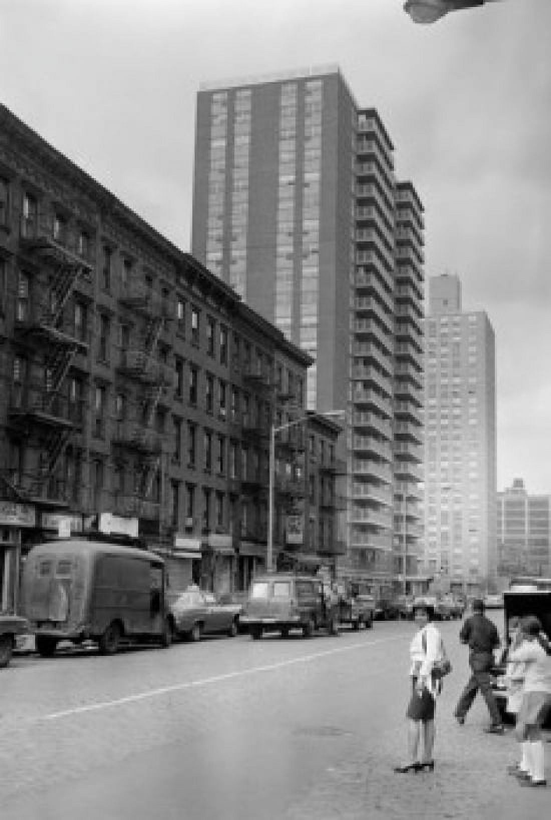 USA New York City East Side old and new housing Canvas Art - (24 x 36)
