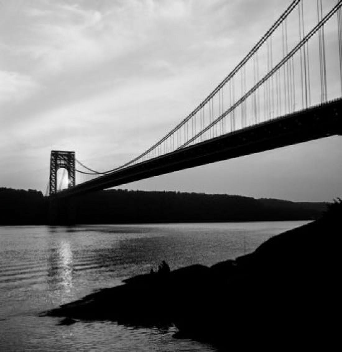 USA New York City George Washington Bridge at sunset Canvas Art - (18 x 24)