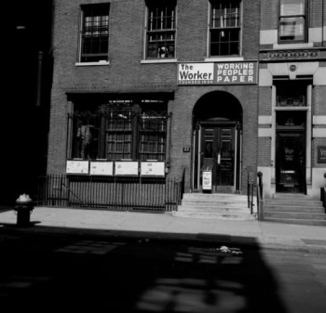 USA New York City Home of The Worker American Communist Party newspaper The building houses the offices of the American Communist party Canvas Art - (18 x 24)