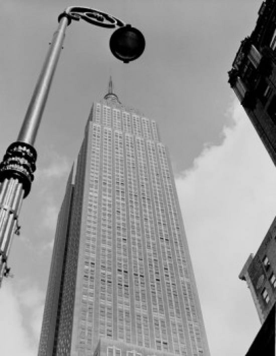 USA New York City Manhattan Empire State Building low angle view Canvas Art - (24 x 36)