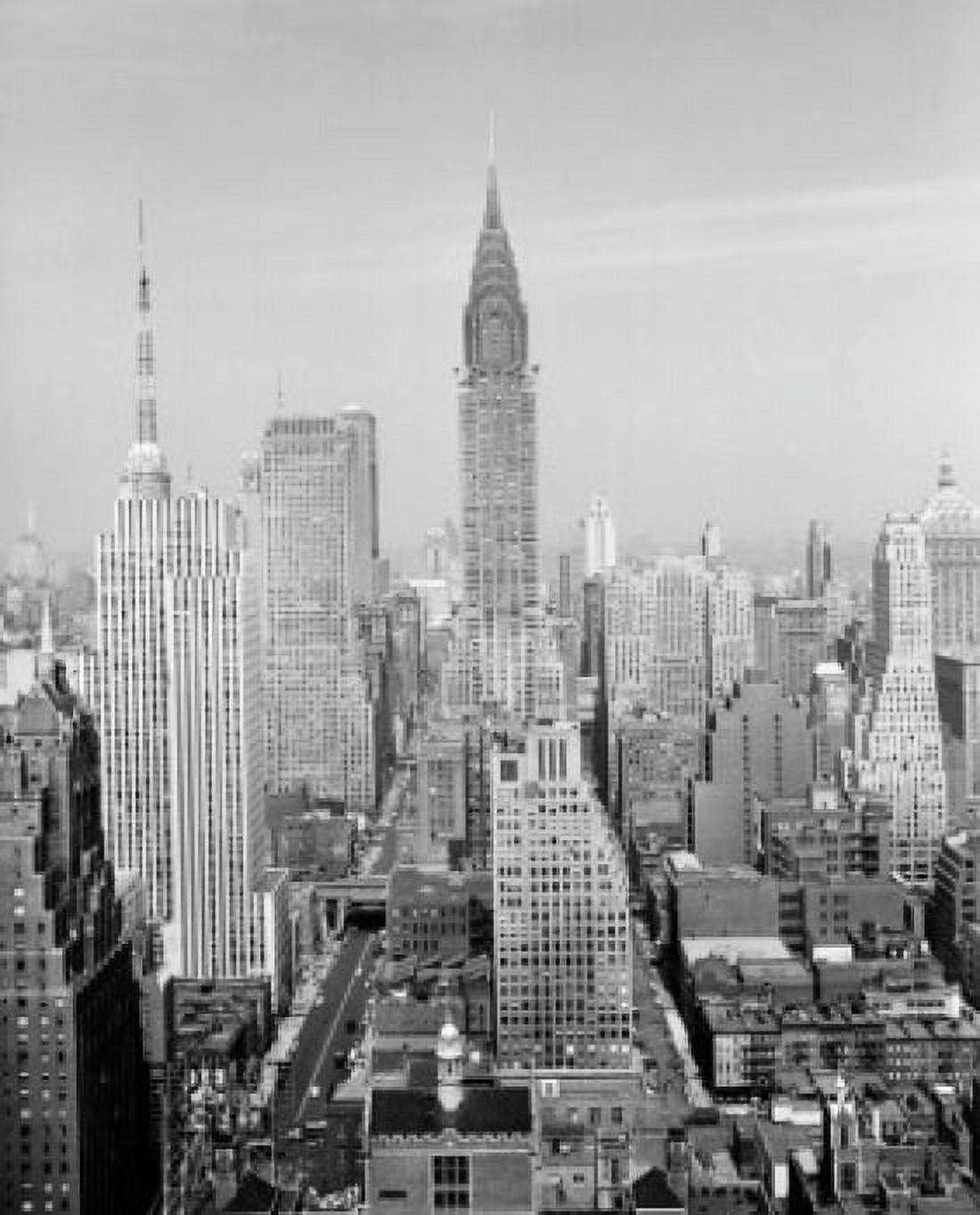 USA New York City Mid-town Manhattan looking west Canvas Art - (24 x 36)