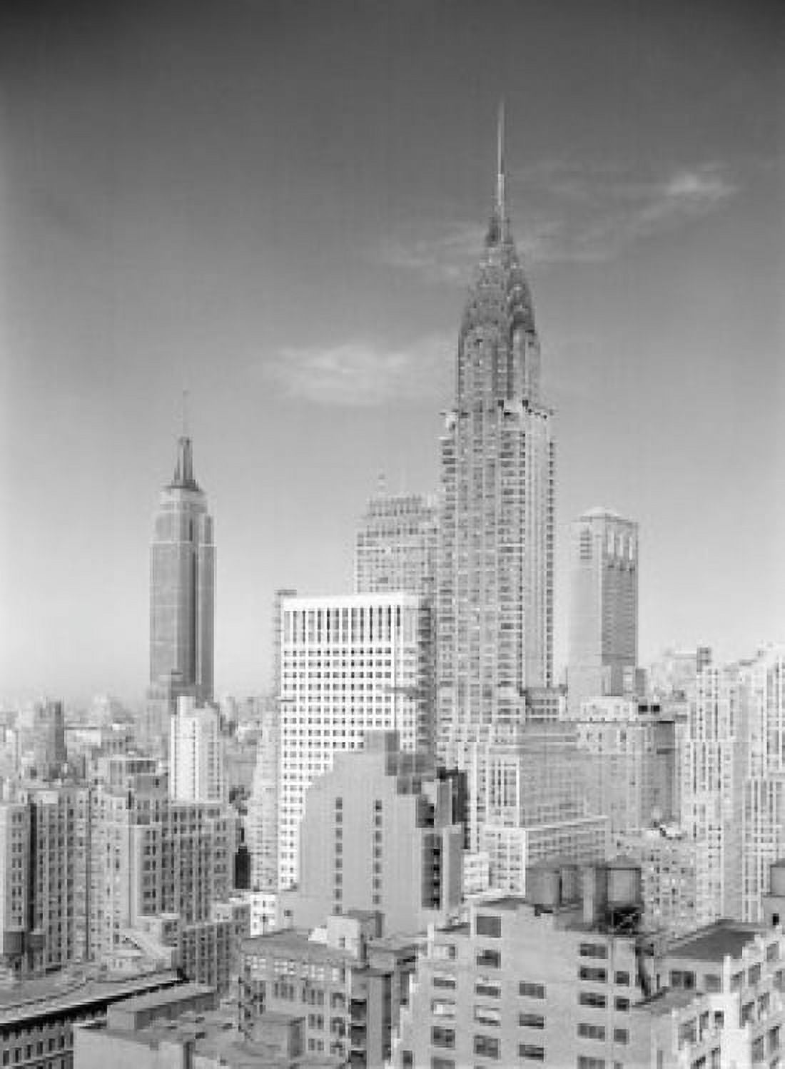 USA New York City Midtown Manhattan skyline looking Southwest Canvas Art - (24 x 36)