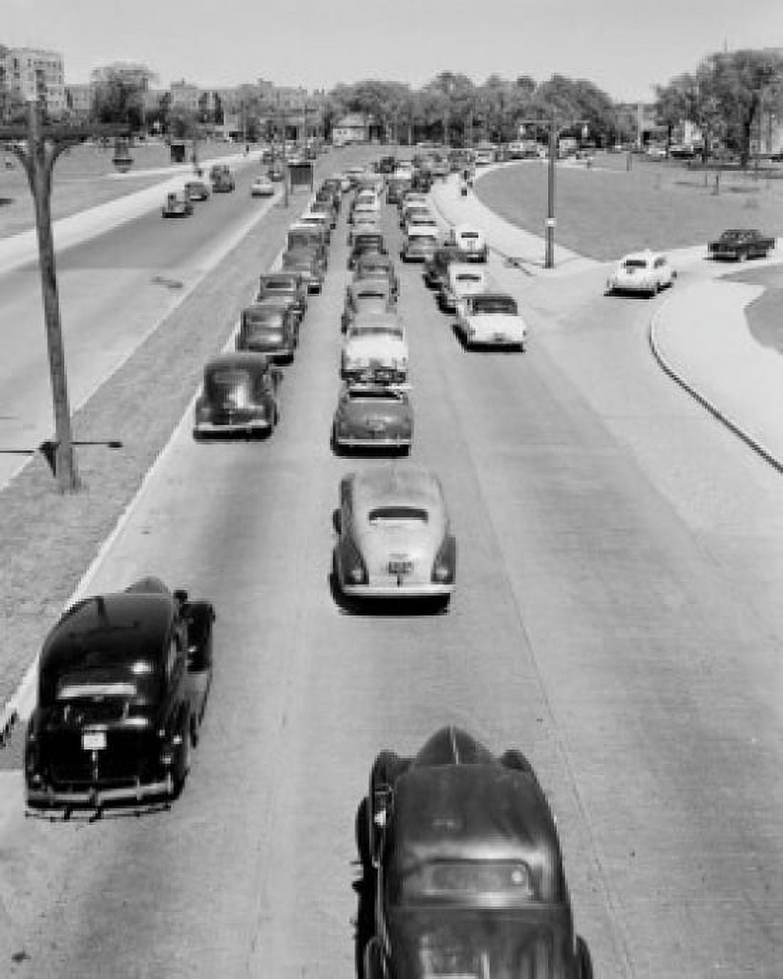 USA New York City The Bronx Pelham Parkway Canvas Art - (18 x 24)