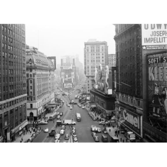 USA New York City Times Square Poster Print - 18 x 24 in.