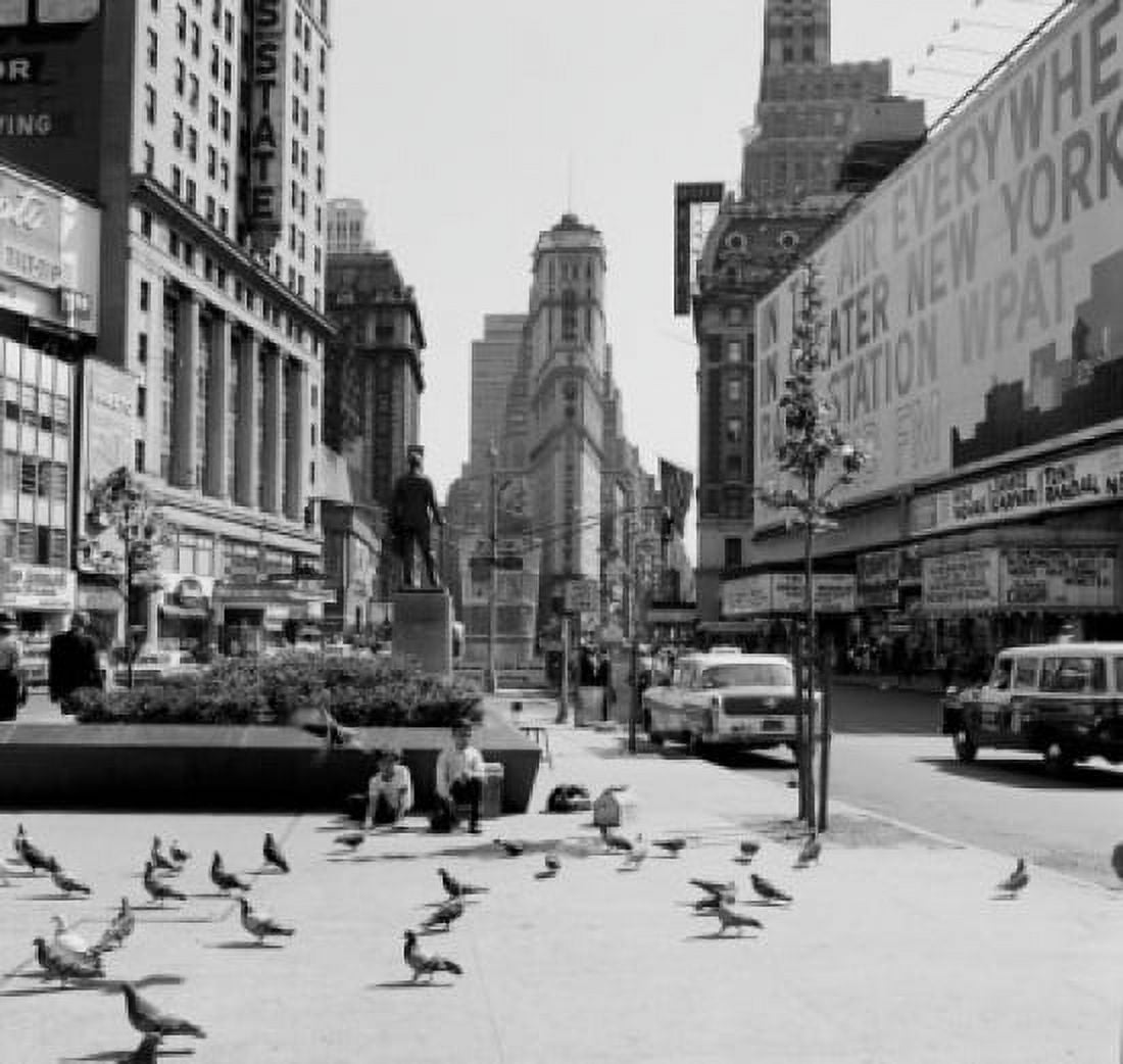 USA New York City Times Square looking South towards Times building Canvas Art - (24 x 36)