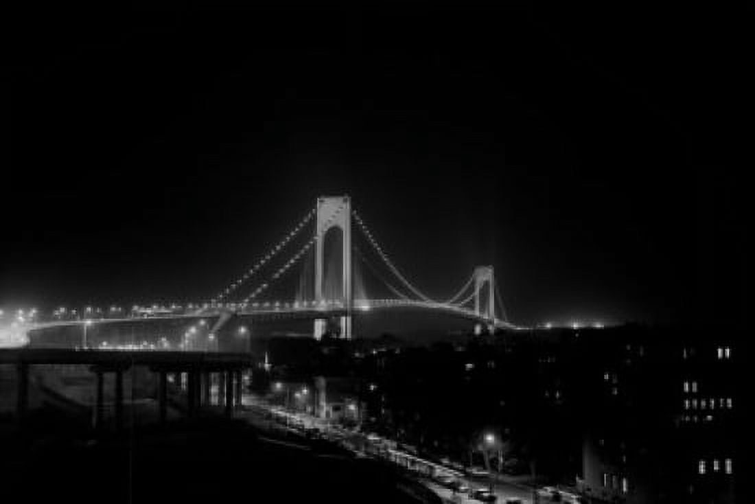 USA New York City Verrazano Narrows Bridge Canvas Art - (18 x 24)