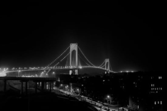 USA New York City Verrazano Narrows Bridge Canvas Art - (24 x 36)