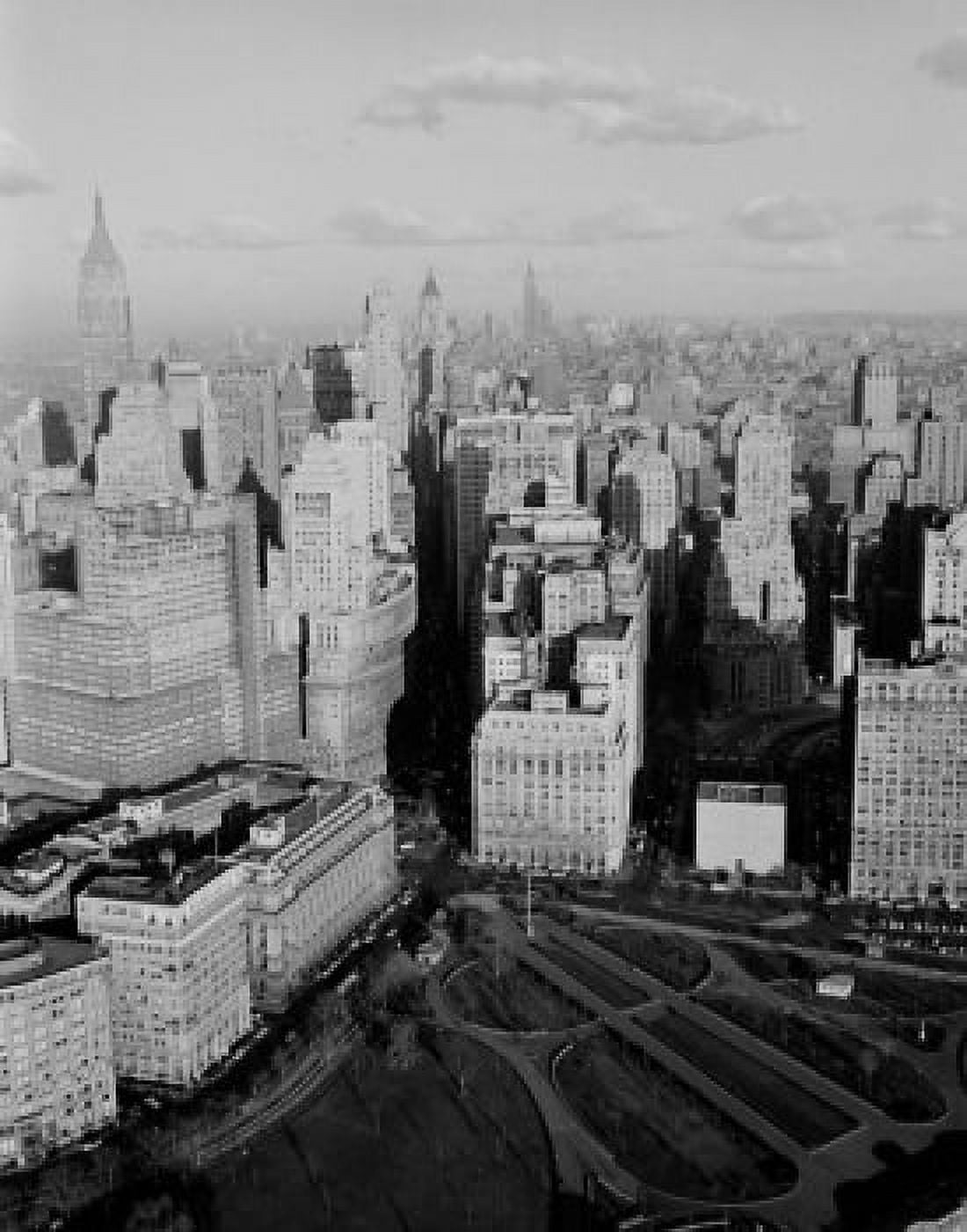 USA New York City aerial view of Lower Manhattan Canvas Art -  (18 x 24)