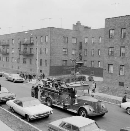 USA New York City fire engine Canvas Art - (18 x 24)