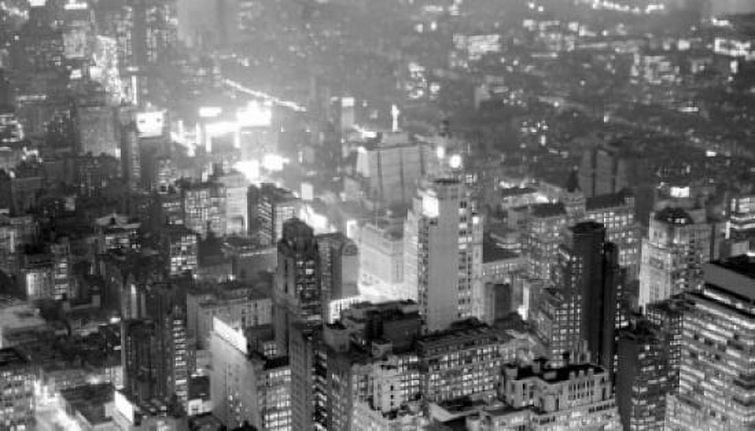 USA New York City night view of Times Square and Broadway area Canvas Art - (18 x 24)