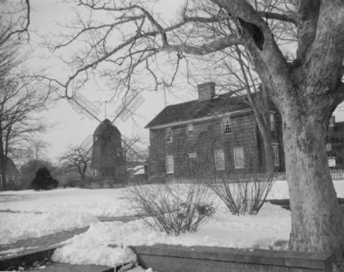 USA New York Long Island East Hampton Old wind mill Canvas Art - (24 x 36)