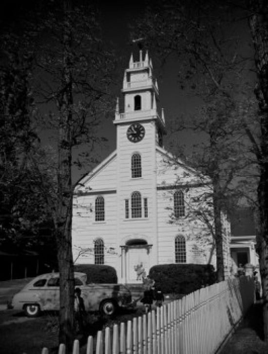 USA New York Long Island Smithtown First Presbyterian Church Canvas Art - (24 x 36)