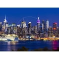 thumbnail image 1 of USA, New York, Manhattan, Midtown Skyline with the Empitre State Building across the Hudson River, Scenic Unframed Premium Photographic Print Wall Art by Alan Copson Sold by ArtCom, 1 of 4