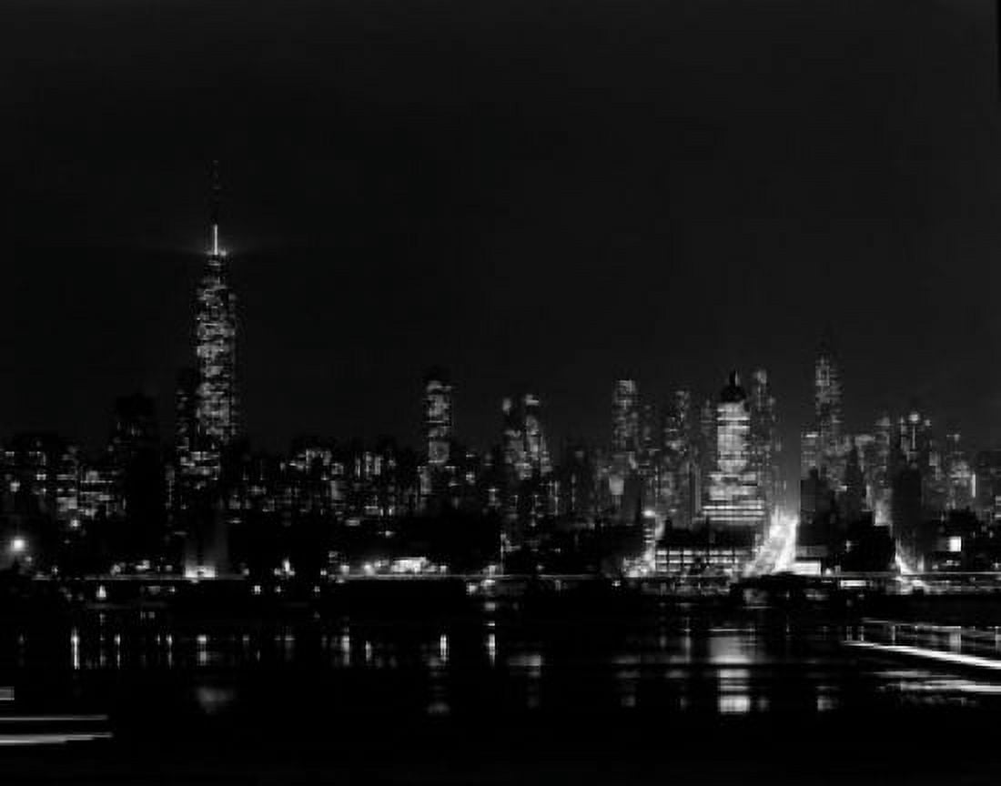 USA New York Manhattan Skyline at night Canvas Art - (24 x 36)