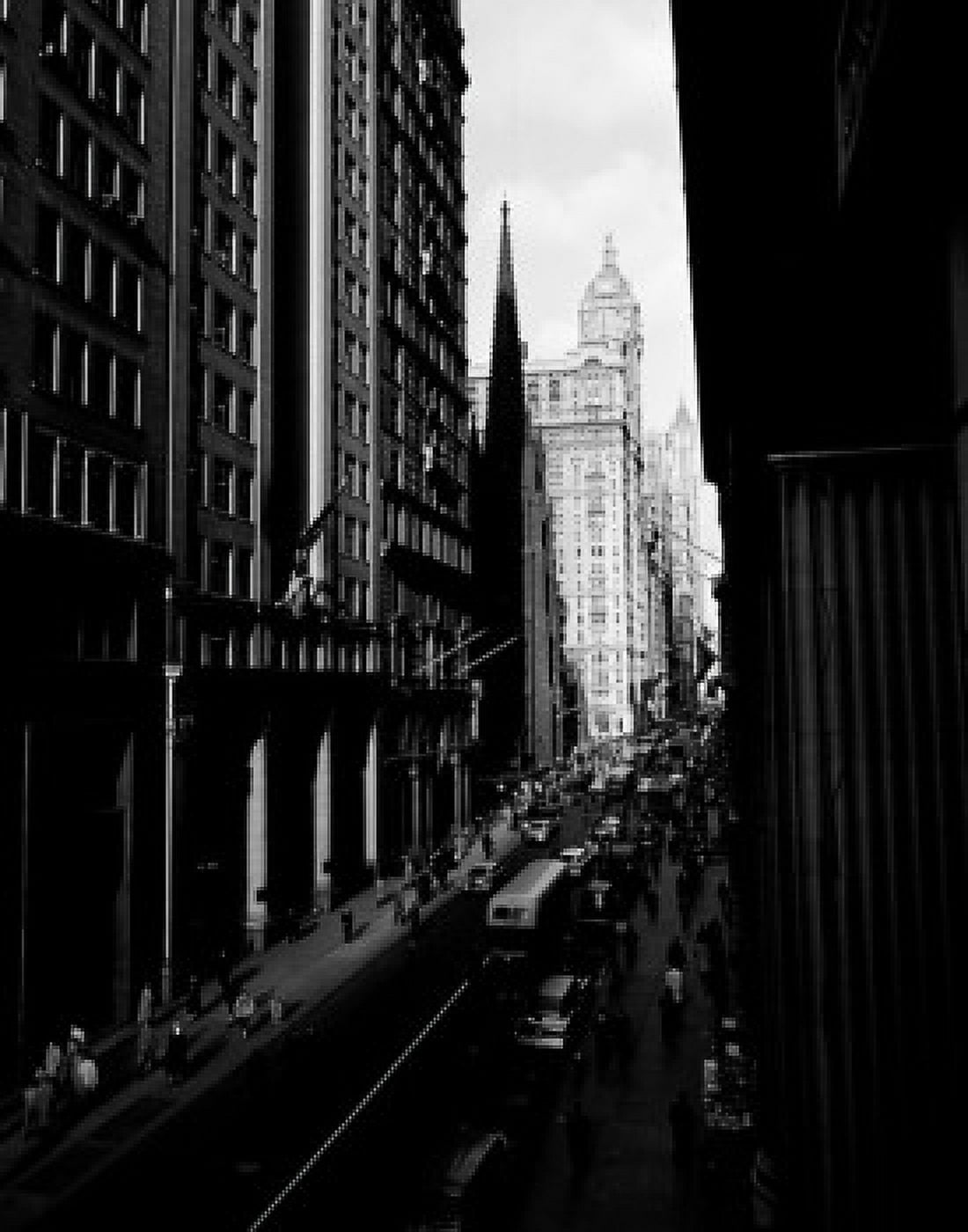 USA New York Manhattan high angle view of street traffic Canvas Art - (18 x 24)