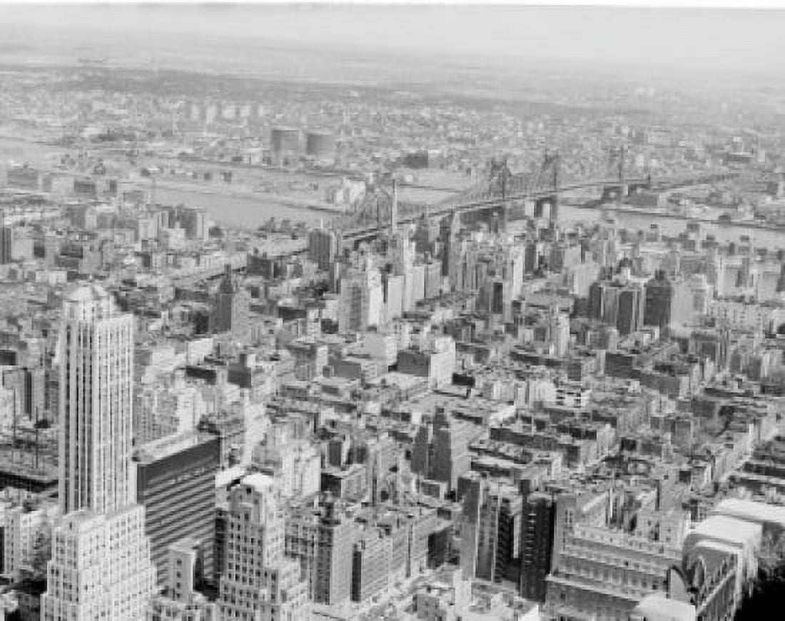 USA New York New York City Cityscape with Brooklyn bridge Canvas Art -  (18 x 24)