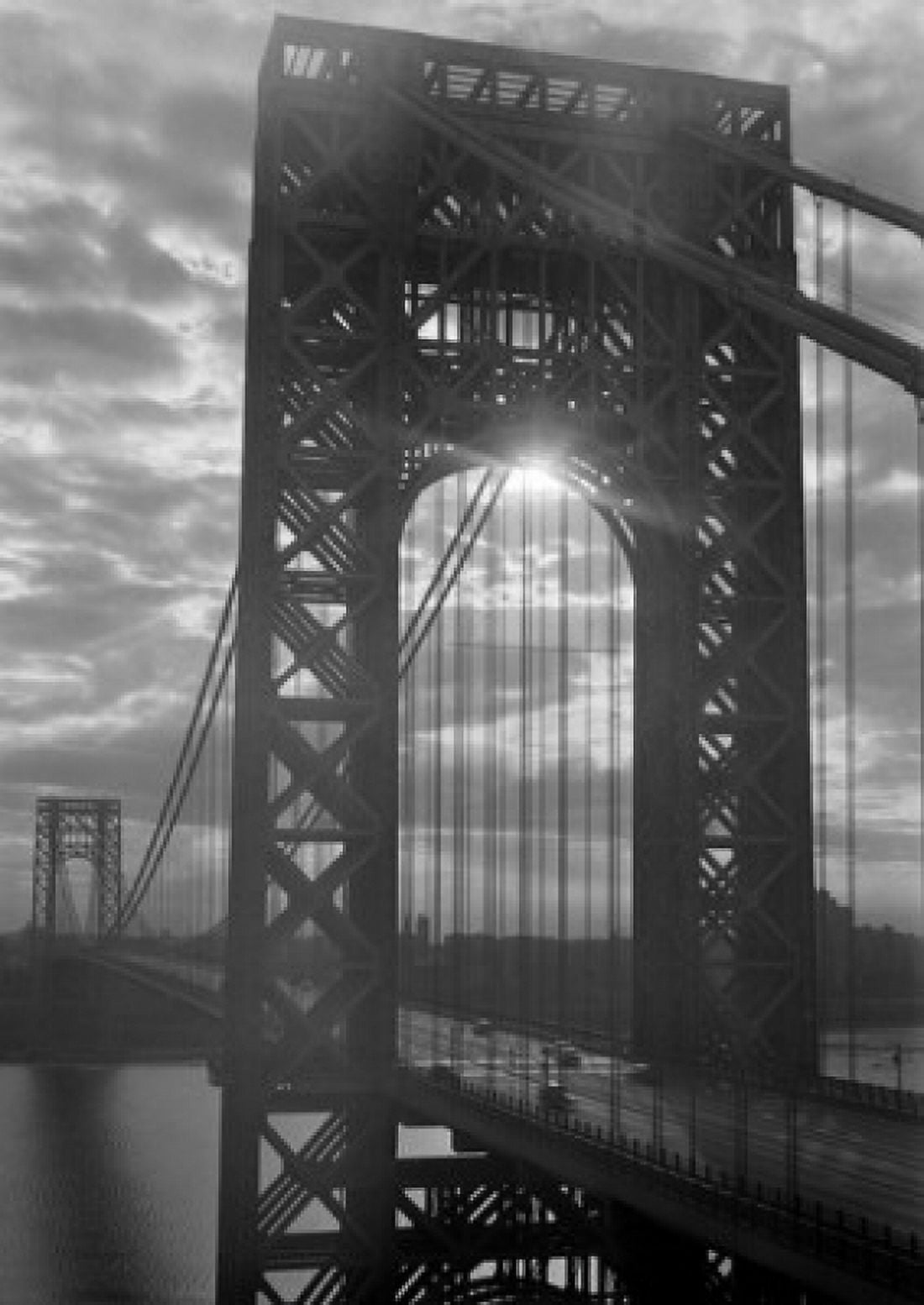 USA New York New York City George Washington Bridge at sunrise Canvas Art - (18 x 24)
