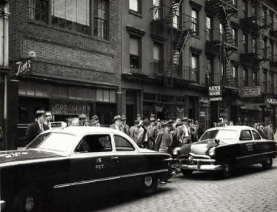 USA New York New York City Group of police officers standing on street Canvas Art - (24 x 36)