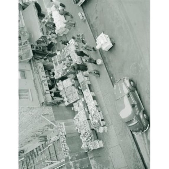 USA New York New York City Outdoor Fruit Market at 9th Avenue & 41stStreet Poster Print