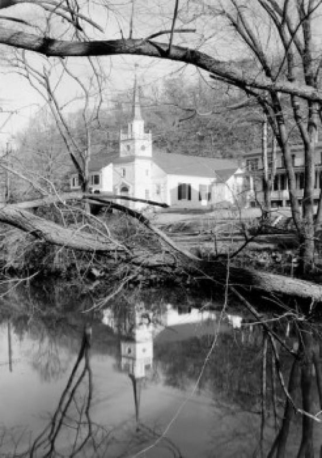 USA, New York, Piermont, First Dutch Reformed Church Poster Print (24 x