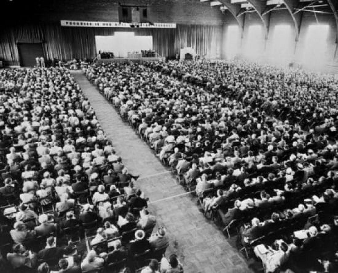 USA New York Schenectady General Electric Company Share Owners Meeting Canvas Art - (24 x 36)